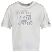 Calvin Klein Kinder Meisjes T-Shirt Wit