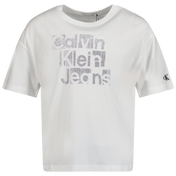 Calvin Klein Kids Girls T-Shirt White