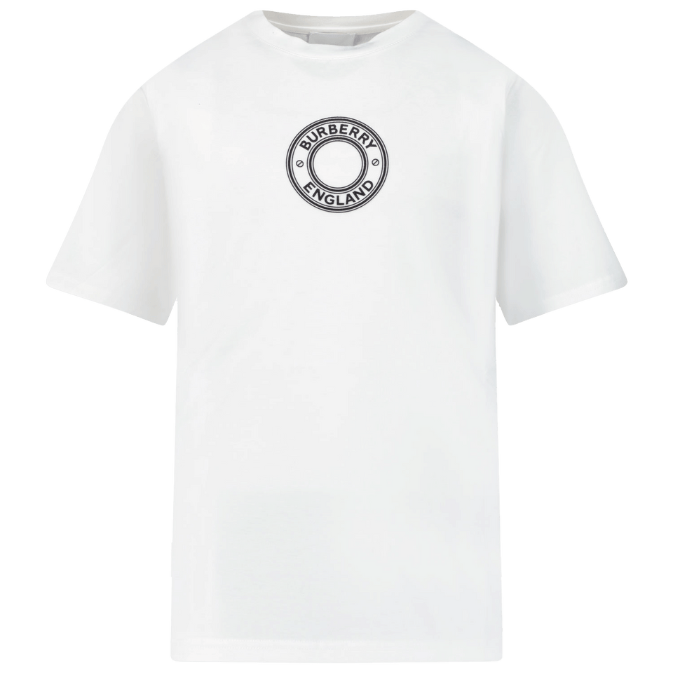 Burberry Kinder Unisex T-Shirt Wit 3Y
