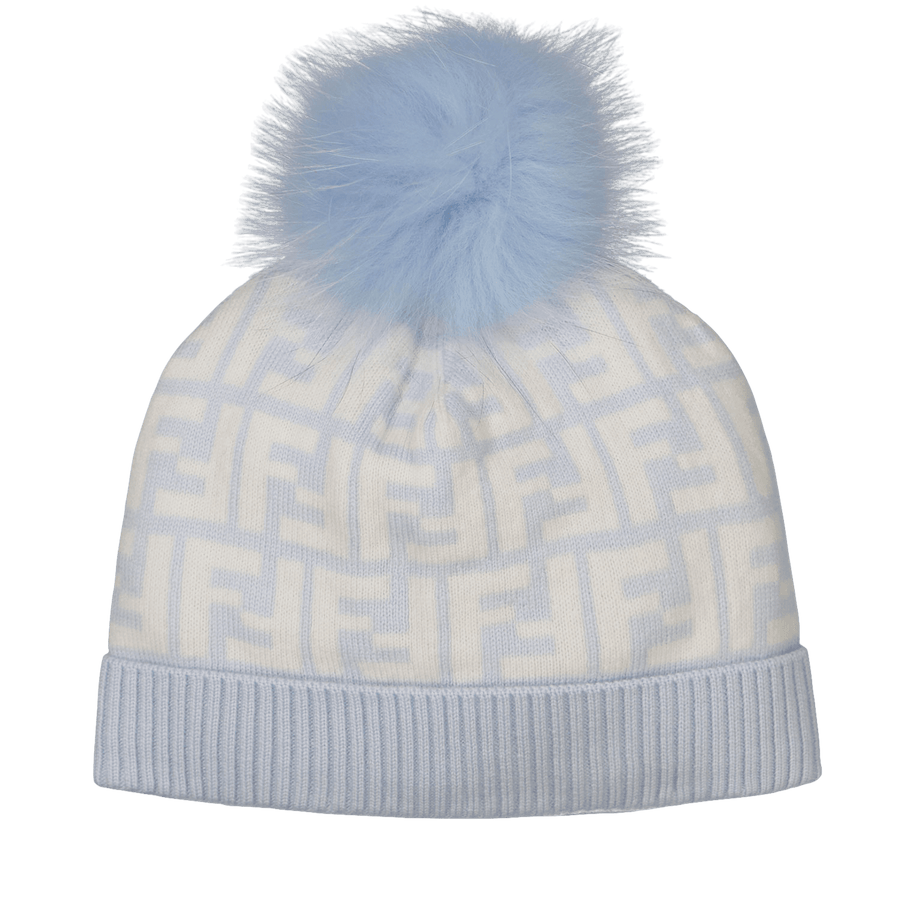 Fendi Baby Unisex Muts Licht Blauw