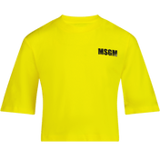 MSGM Kinder T-Shirt Geel