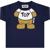 Moschino Baby Unisex T-Shirt Navy