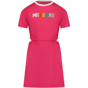 Missoni Kids Girls Dress Fuchsia