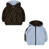 Fendi Baby Unisex Jacket Light Blue