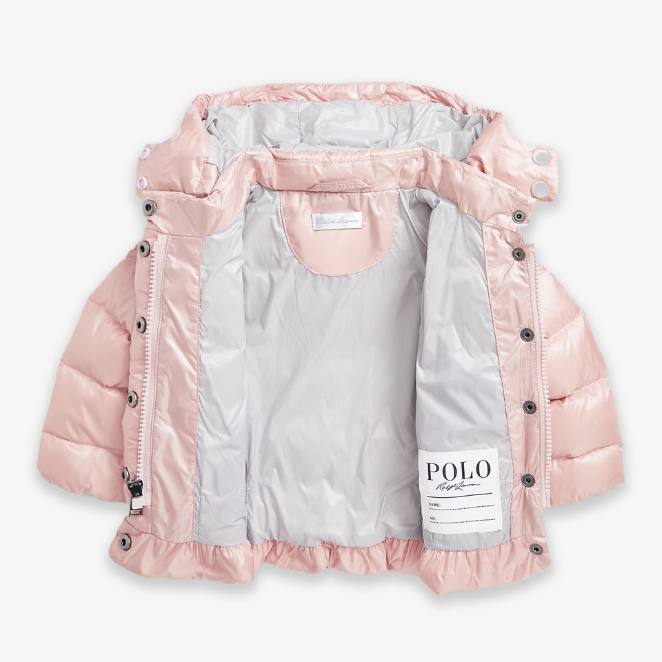 Ralph Lauren Baby Meisjes Winterjas In Licht Roze