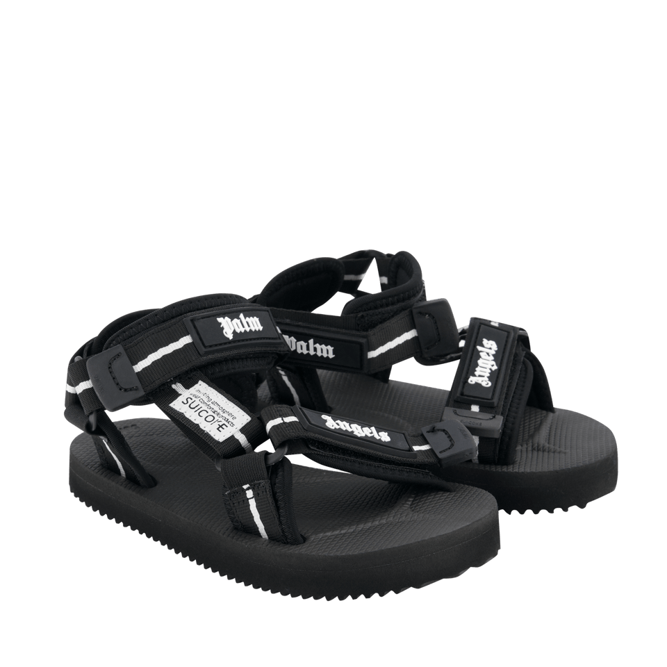 Palm Angels Kinder Jongens Sandalen Zwart