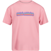 Palm Angels Children's Girls T-Shirt Pink