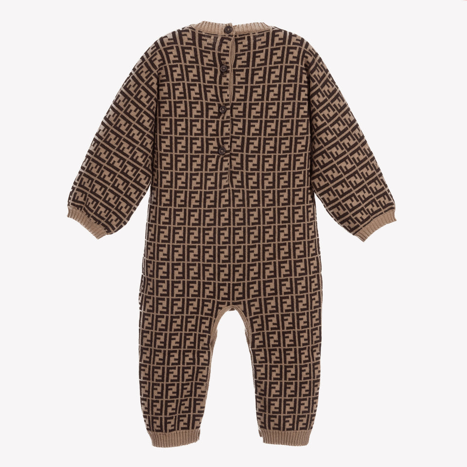 Fendi Baby Unisex Boxpakje In Bruin