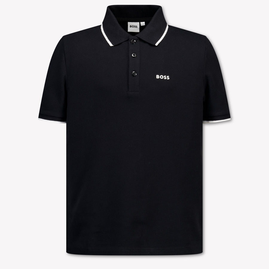 Boss Kinder Jongens Polo In Zwart