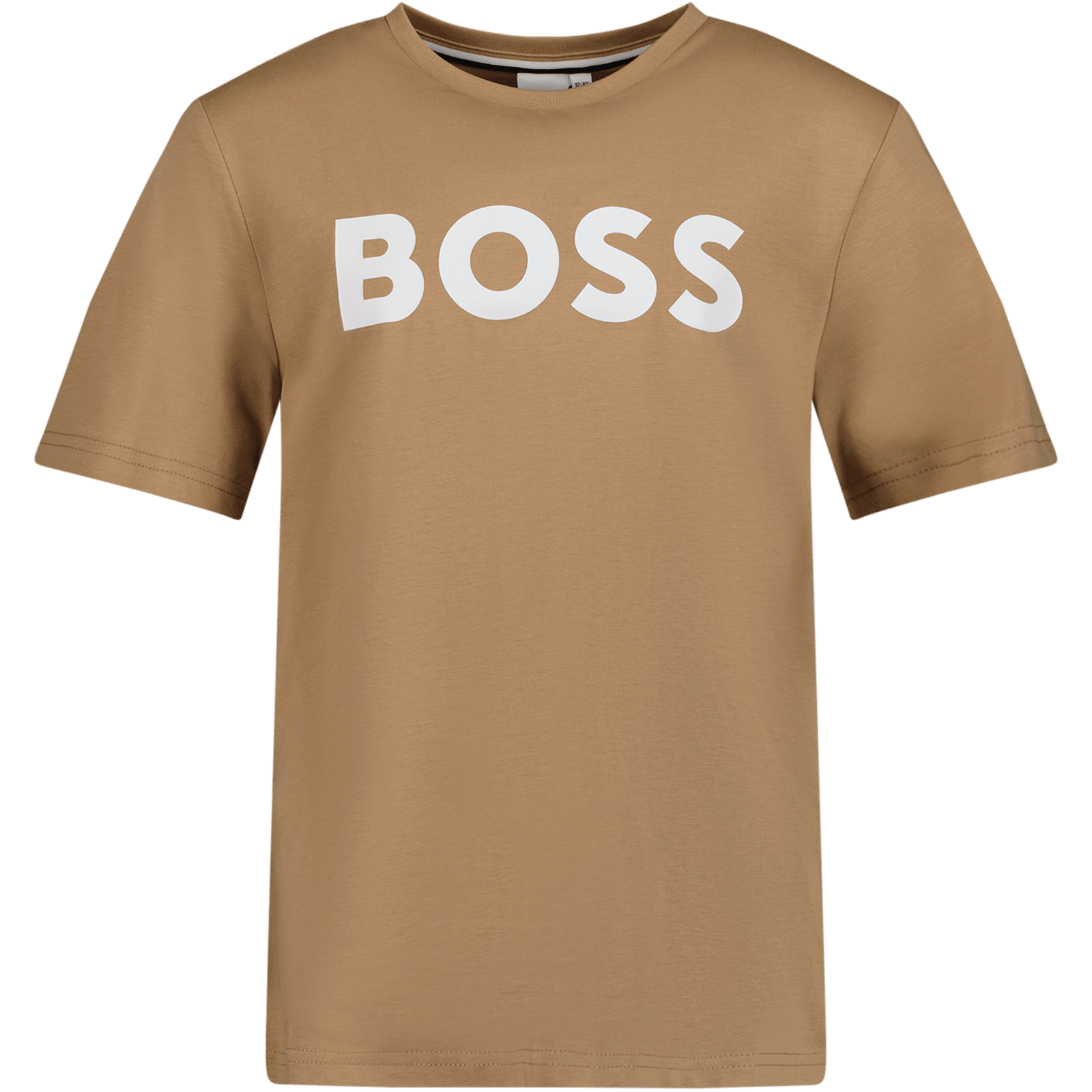 Boss Kinder Jongens T-Shirt Beige 4Y
