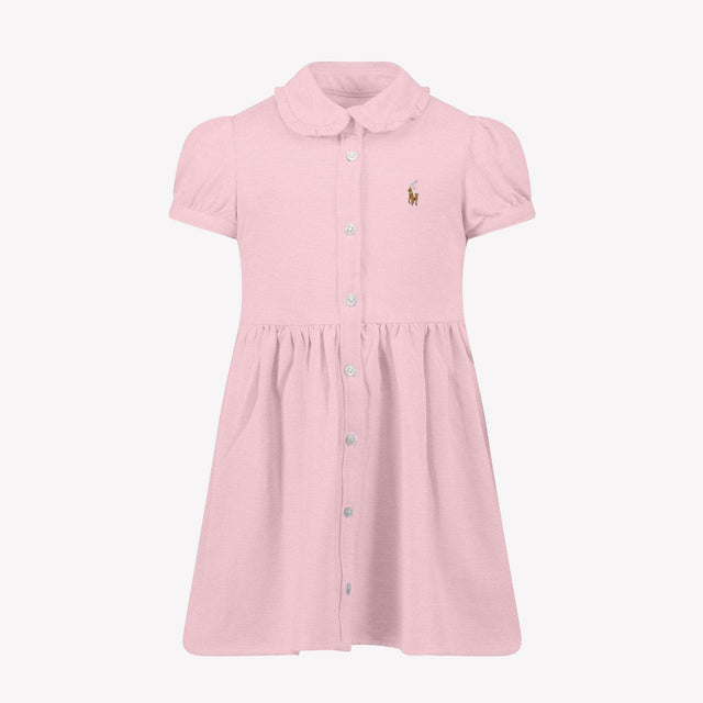 Ralph Lauren Baby Meisjes Jurk In Licht Roze