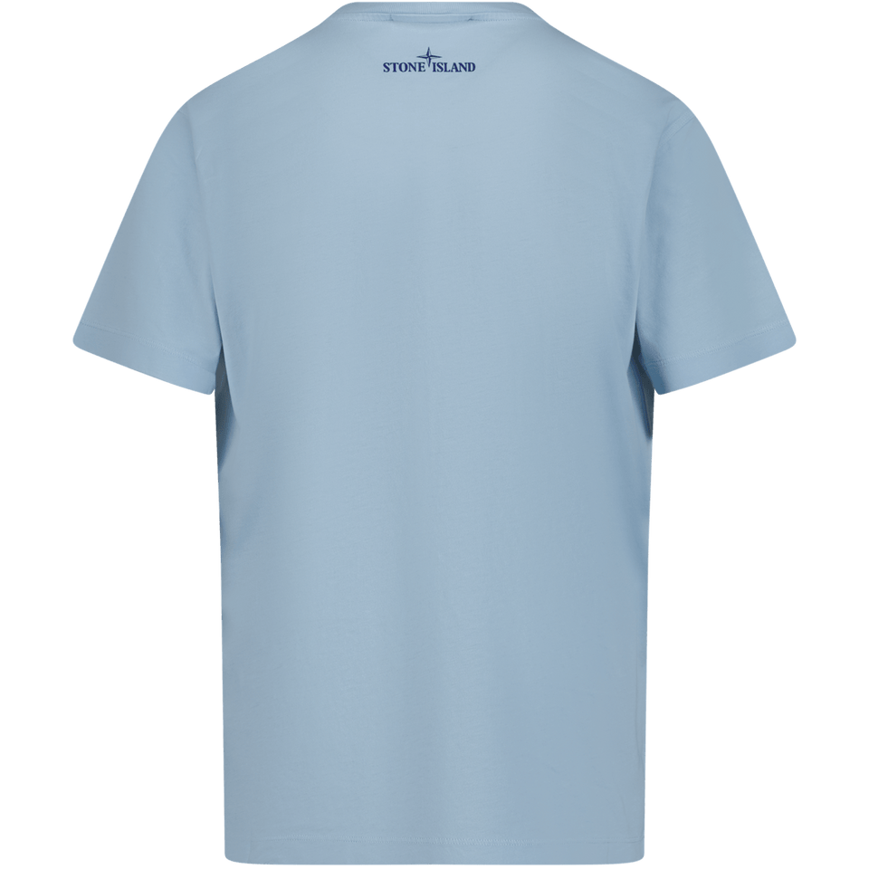 Stone Island Kinder Jongens T-Shirt Licht Blauw