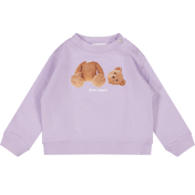 Palm Angels Baby Girls Sweater Lilac