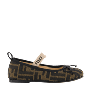 Fendi Kids Girls Schoenen Brown