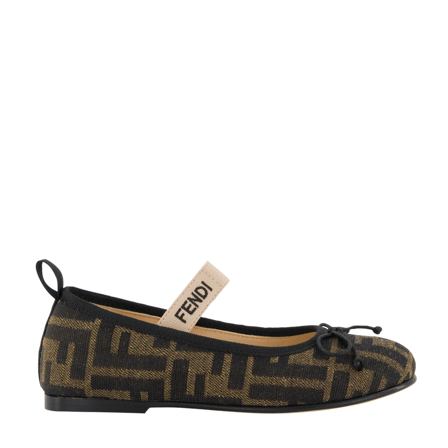 Fendi Girls Shoes Brown