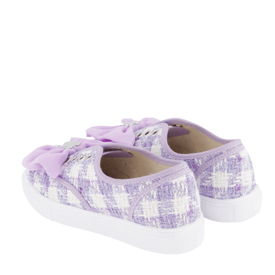 MonnaLisa Kinder Meisjes Sneakers Lila