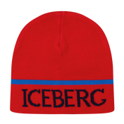 Iceberg Baby Jongens Muts Rood