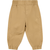 Burberry Baby Boys Trousers Beige