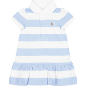 Ralph Lauren Baby Meisjes Jurkje Licht Blauw