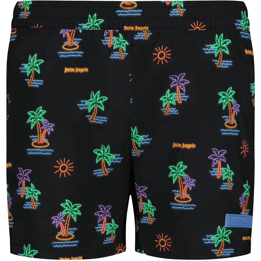 Palm Angels Boys Swimwear Black