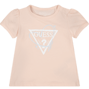 Guess Baby Girls T-Shirt Salmon