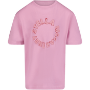 Stella McCartney Kinder Meisjes T-Shirt Roze