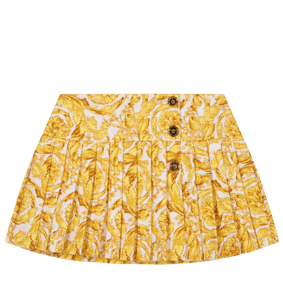 Versace Kinder Meisjes Rok Goud 4Y