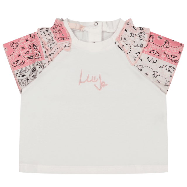 Liu Jo Baby Meisjes T-Shirt Wit 3 mnd