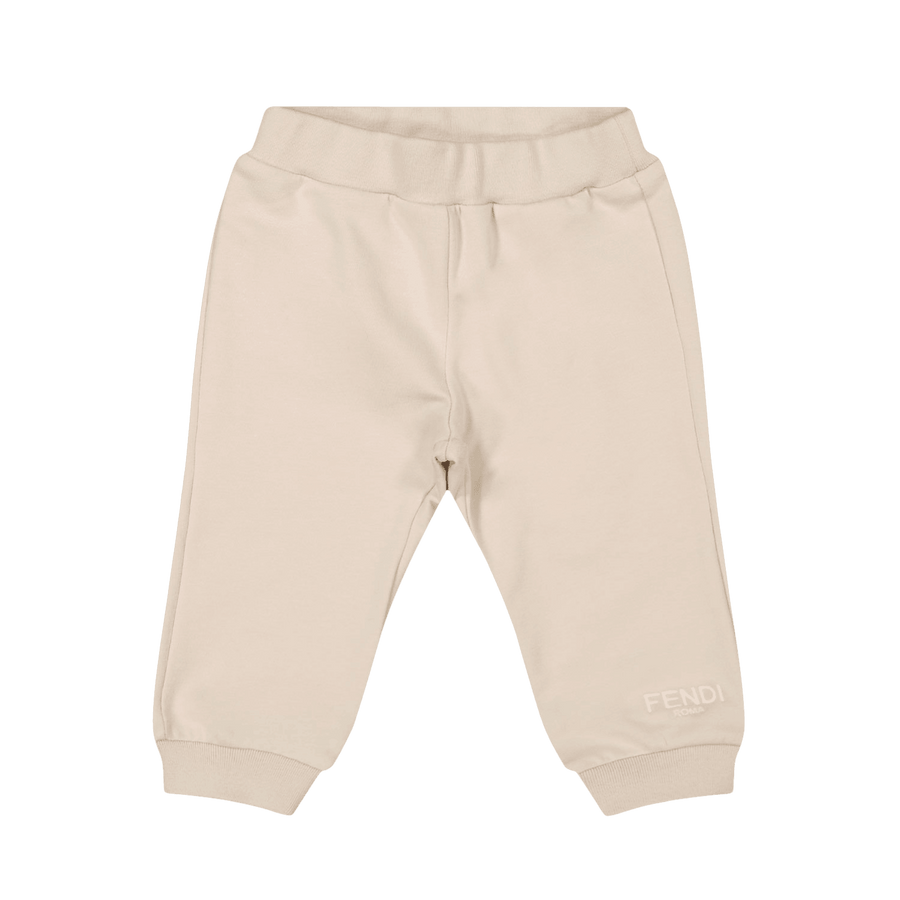 Fendi Baby Unisex Broek Licht Beige 24 mnd