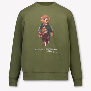 Ralph Lauren Kinder Jongens Trui In Olijf Groen