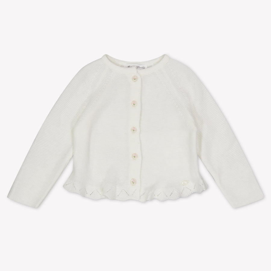 Tartine et Chocolat Baby Girls Cardigan in Off-White