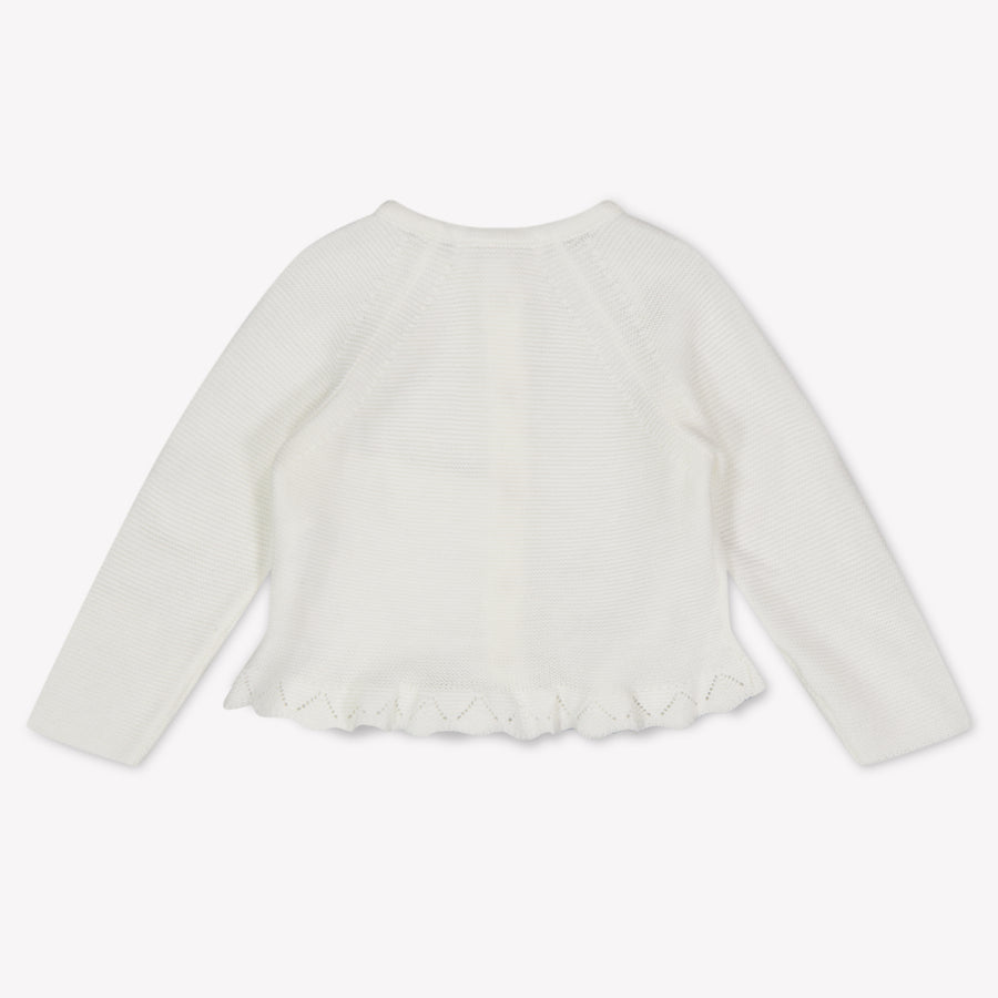 Tartine et Chocolat Baby Meisjes Vest In Off White