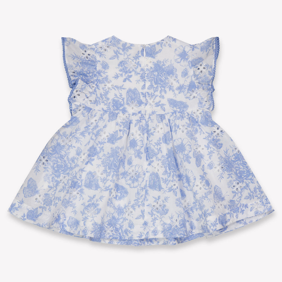 Tartine et Chocolat Baby Meisjes Jurk In Licht Blauw