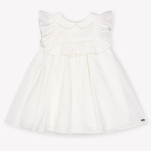 Tartine et Chocolat Baby Meisjes Jurk In Off White