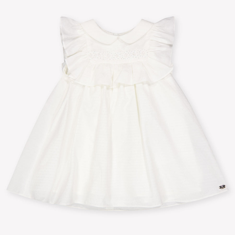 Tartine et Chocolat Baby Meisjes Jurk In Off White