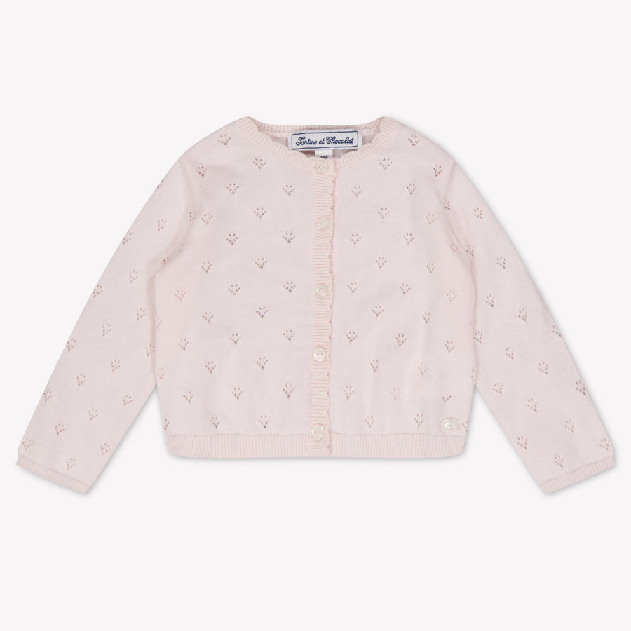 Tartine et Chocolat Baby Girls Cardigan in Light Pink