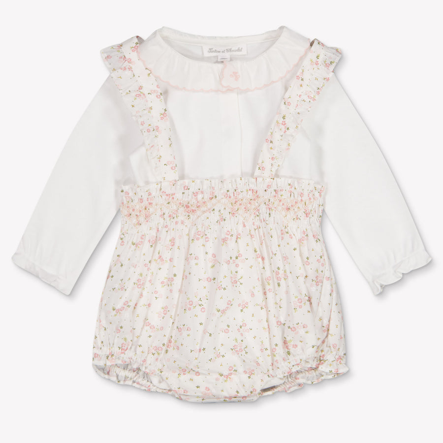 Tartine Et Chocolat Baby Girls Playsuit In White