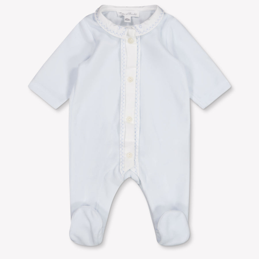 Tartine et Chocolat Baby Boys Romper in Light Blue