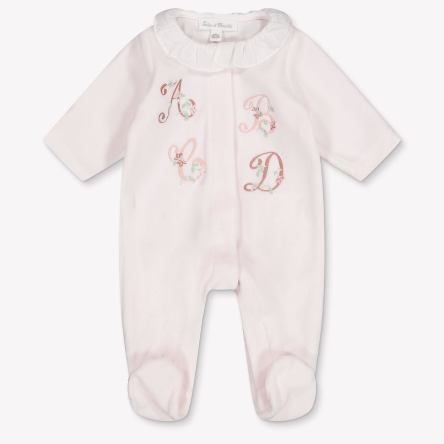 Tartine et Chocolat Baby Girls Romper in Light Pink