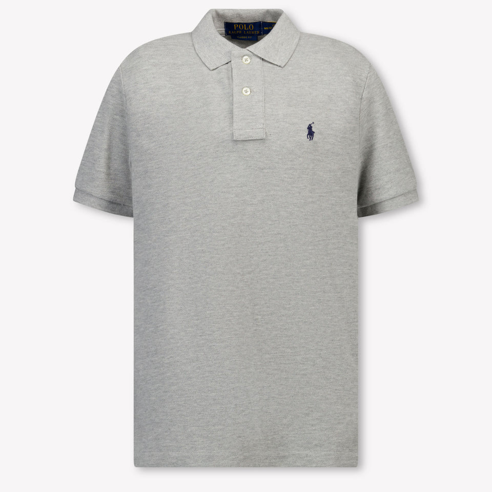 Ralph Lauren Kids Boys Polo In Light Gray