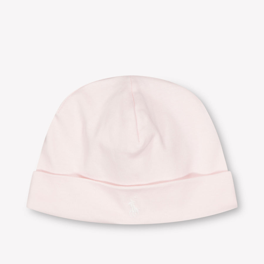 Ralph Lauren Baby Girls Beanie in Light Pink
