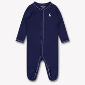 Ralph Lauren Baby Boys Playsuit In Navy