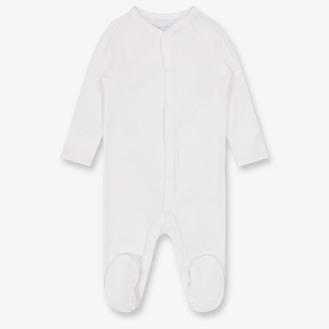 Ralph Lauren Baby Unisex Playsuit In White