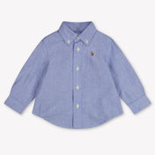 Ralph Lauren Baby Jongens Blouse In Licht Blauw