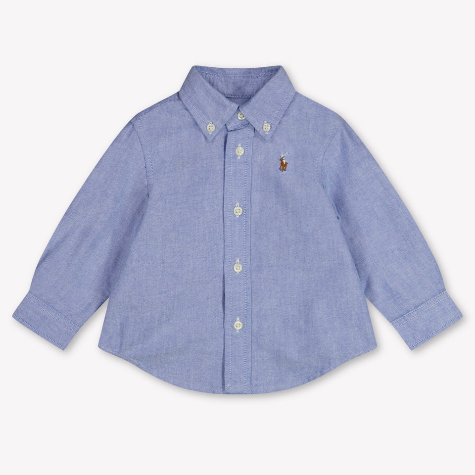 Ralph Lauren Baby Jongens Blouse In Licht Blauw