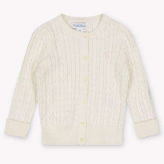 Ralph Lauren Baby Meisjes Vest In Off White