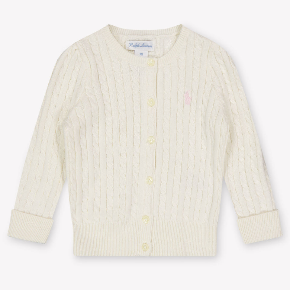 Ralph Lauren Baby Meisjes Vest In Off White