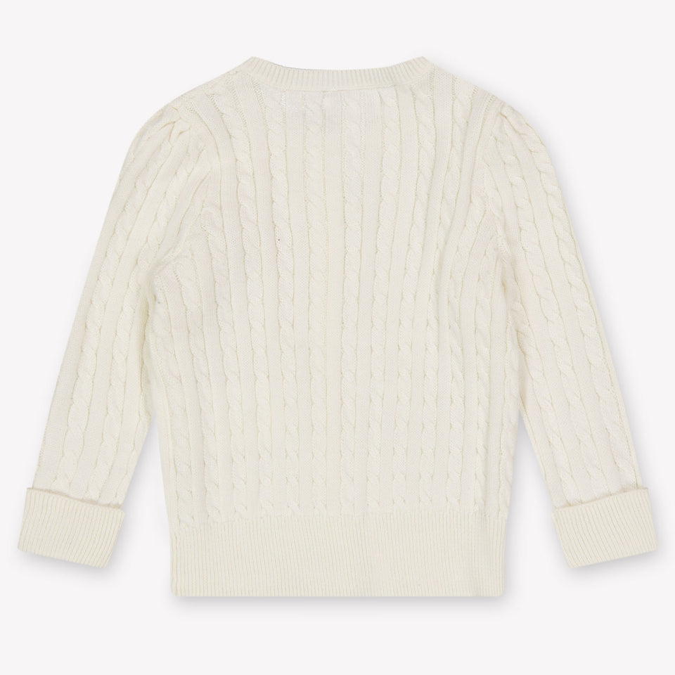 Ralph Lauren Baby Meisjes Vest In Off White
