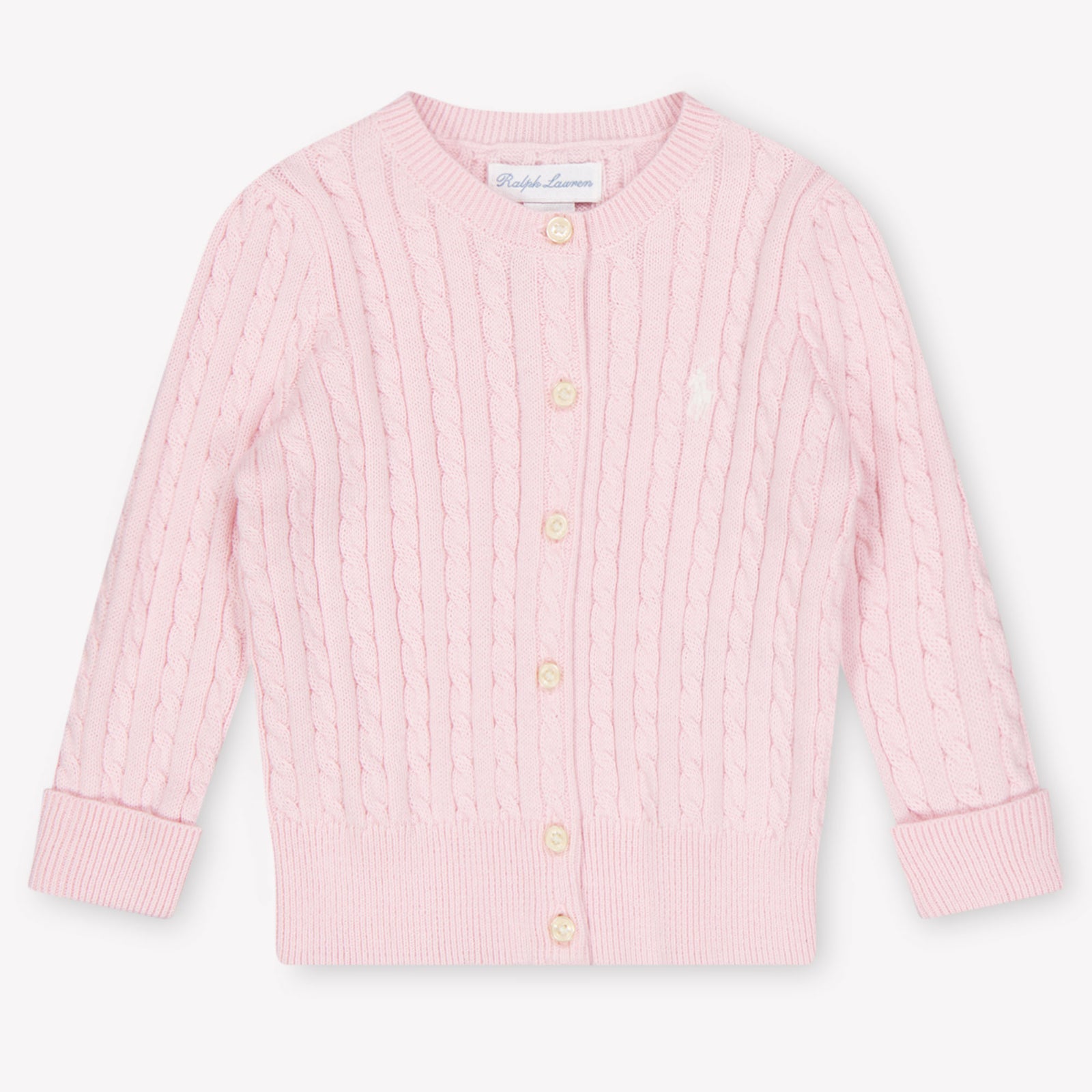 Ralph Lauren Baby Girls Cardigan In Light Pink
