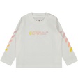 Off-White Baby Meisjes T-Shirt Wit 3/6